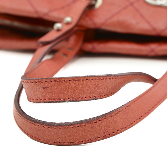 Chanel Matelasse On the Road Tote Bag Leather Pink - Picture 4 of 10